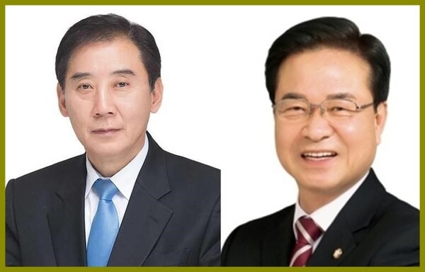 (좌)박윤국 민주당 출마예상자 (우) 최춘식 국민의힘 현 국회의원