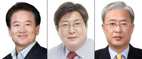 왼쪽부터 정동영 민주당 상임고문, 이춘석·유성엽 전 의원